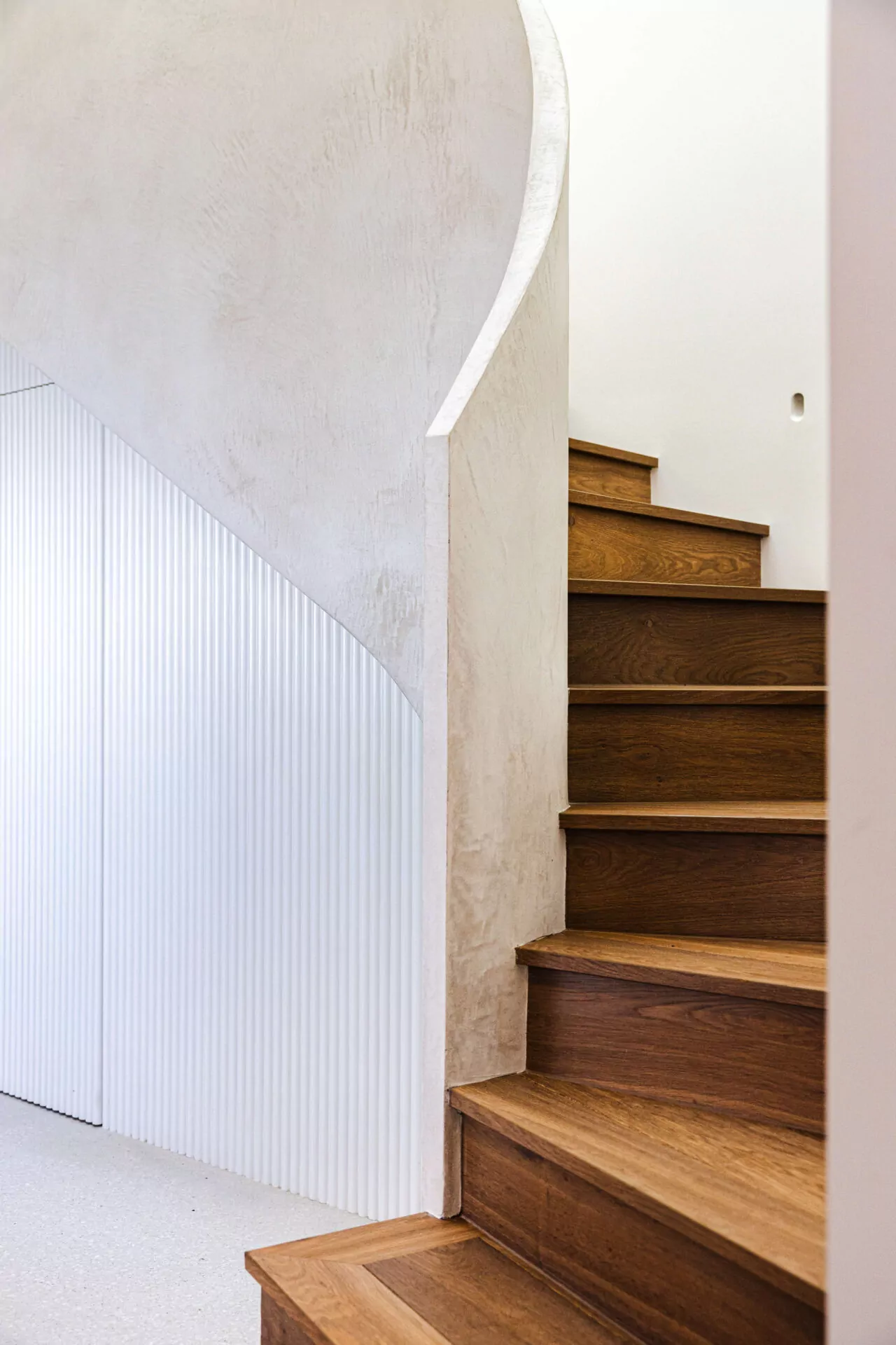 Fluted and Ribbed Joinery Understairs